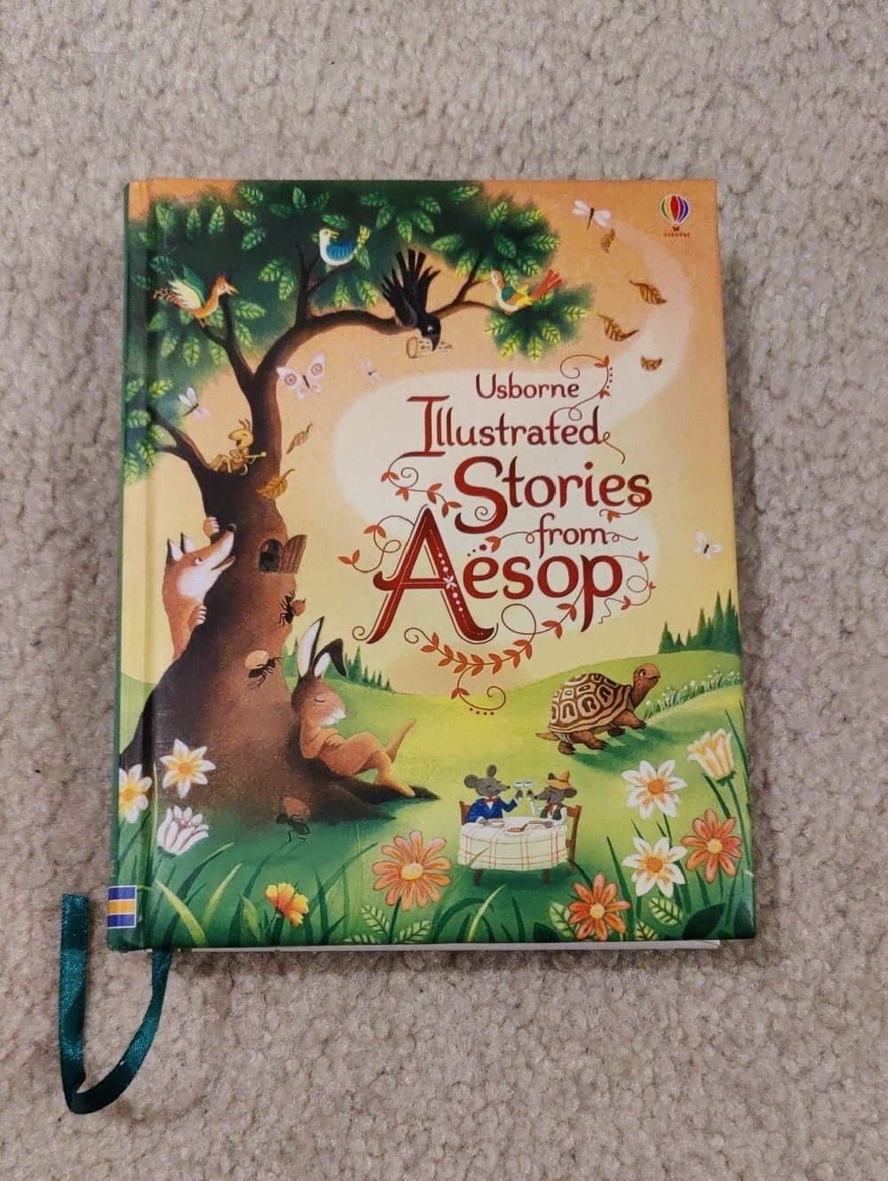 Usborne Illustrated Stories from Aesop By Susanna Davidson & Giuliano Ferri Y2K